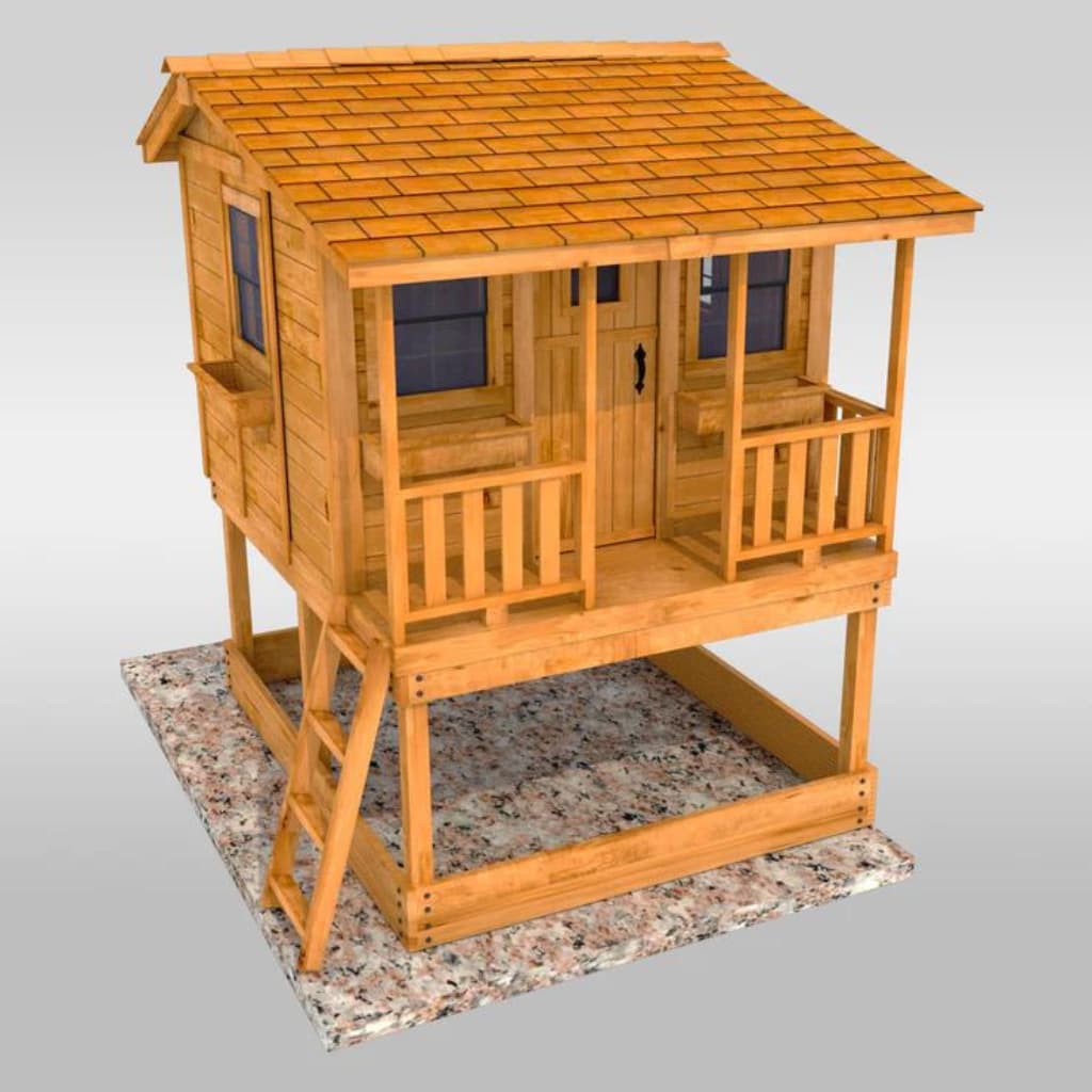 Outdoor Living Today 7x9 Cozy Cabin Playhouse Kit & Sandbox