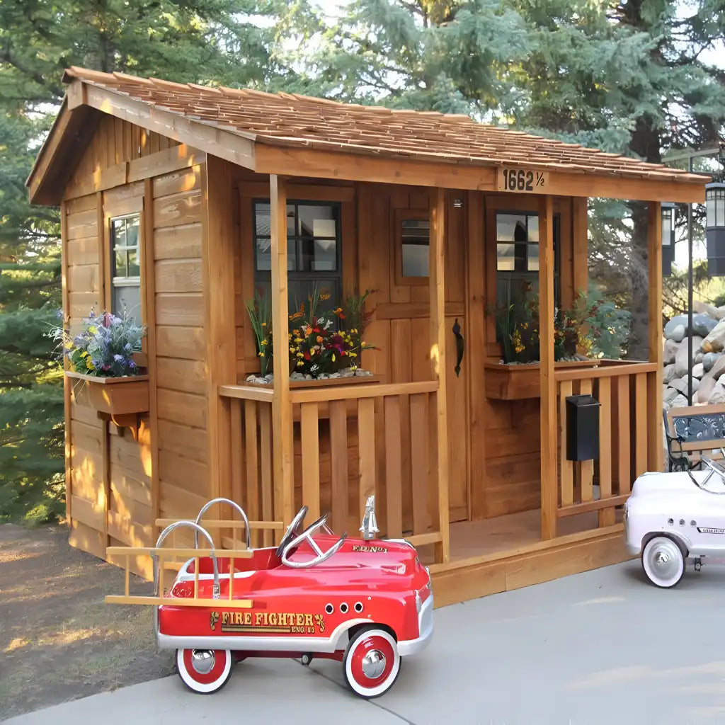 Outdoor Living Today 7x9 Cozy Cabin Playhouse Kit