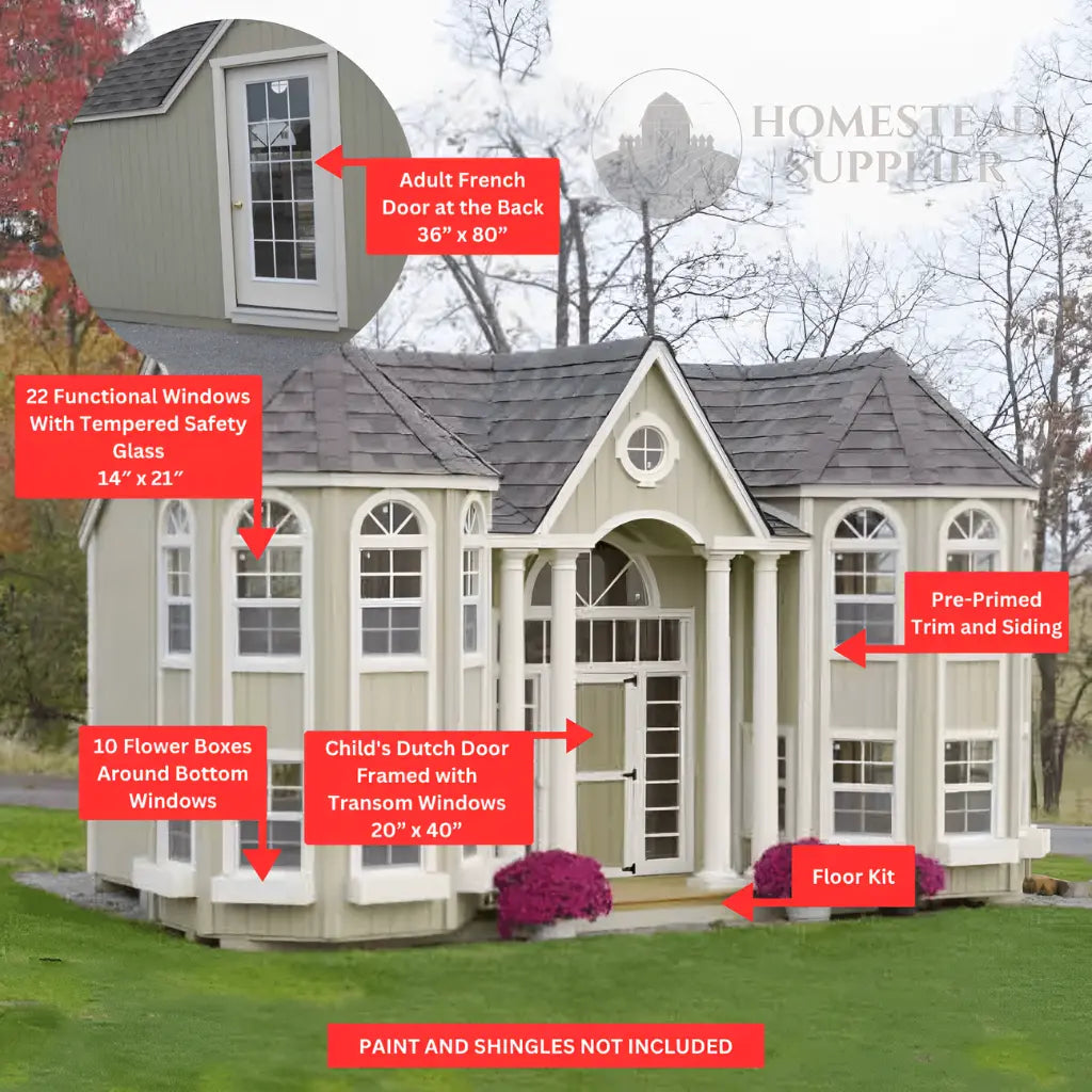 Little Cottage Co. The Grand Portico Mansion Playhouse Kit