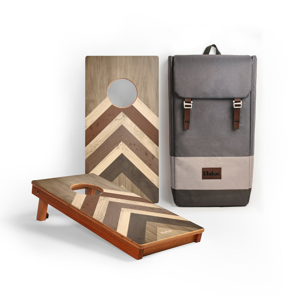 1ft x 2ft Terra Chevron Compact Travel Cornhole Boards