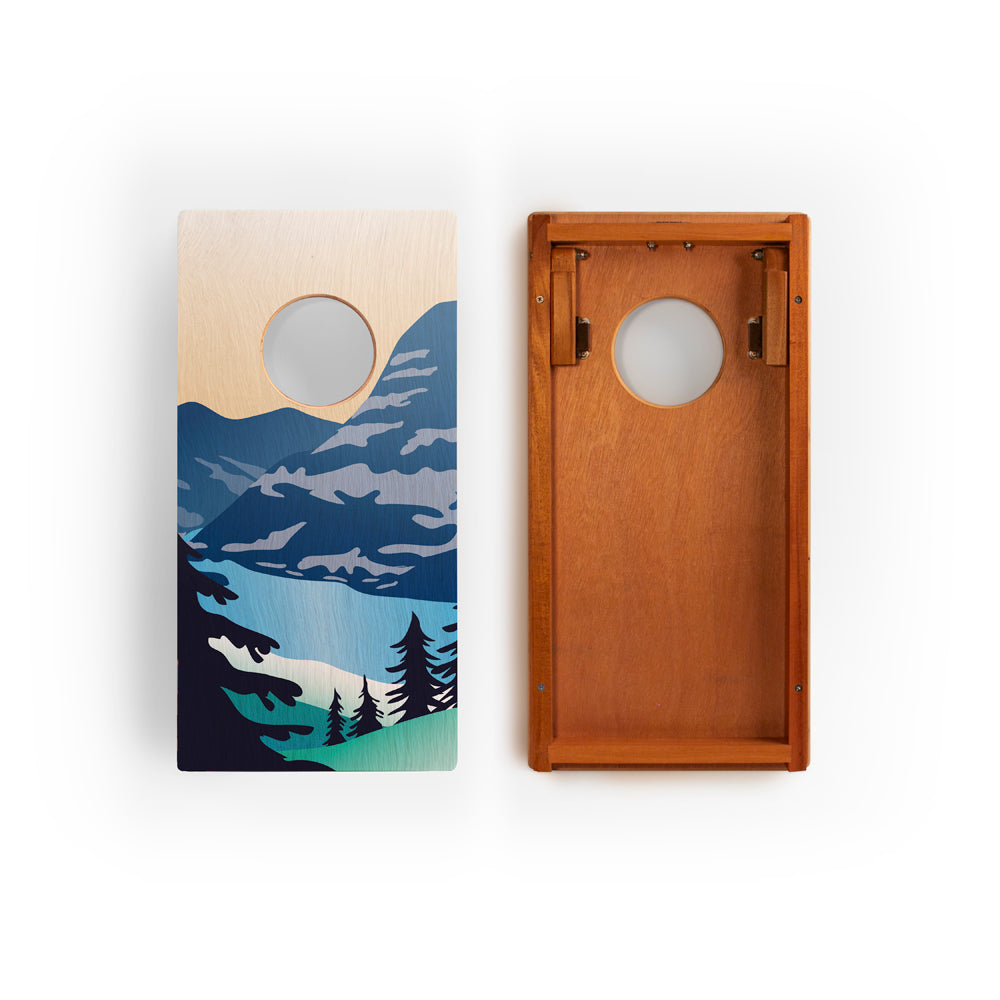 1ft x 2ft Glacier Compact Travel Cornhole Board Set