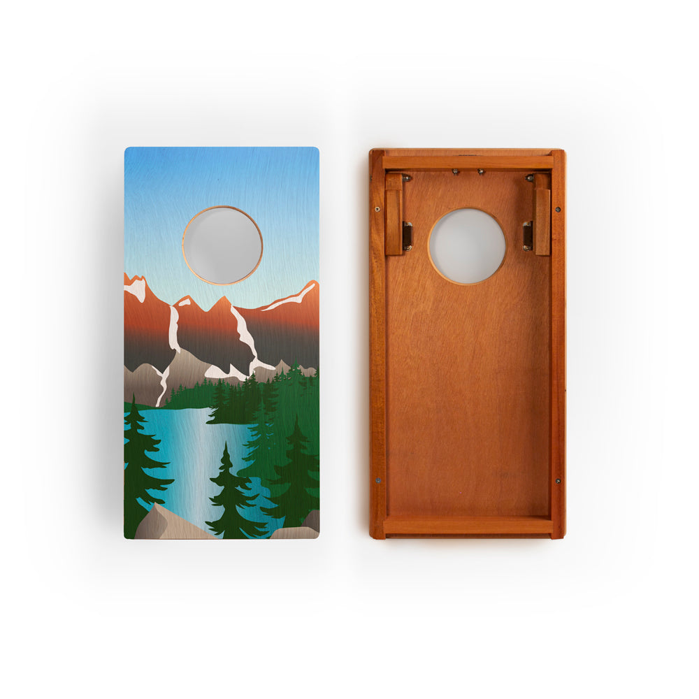 1ft x 2ft Rocky Mountain Compact Travel Cornhole Board Set