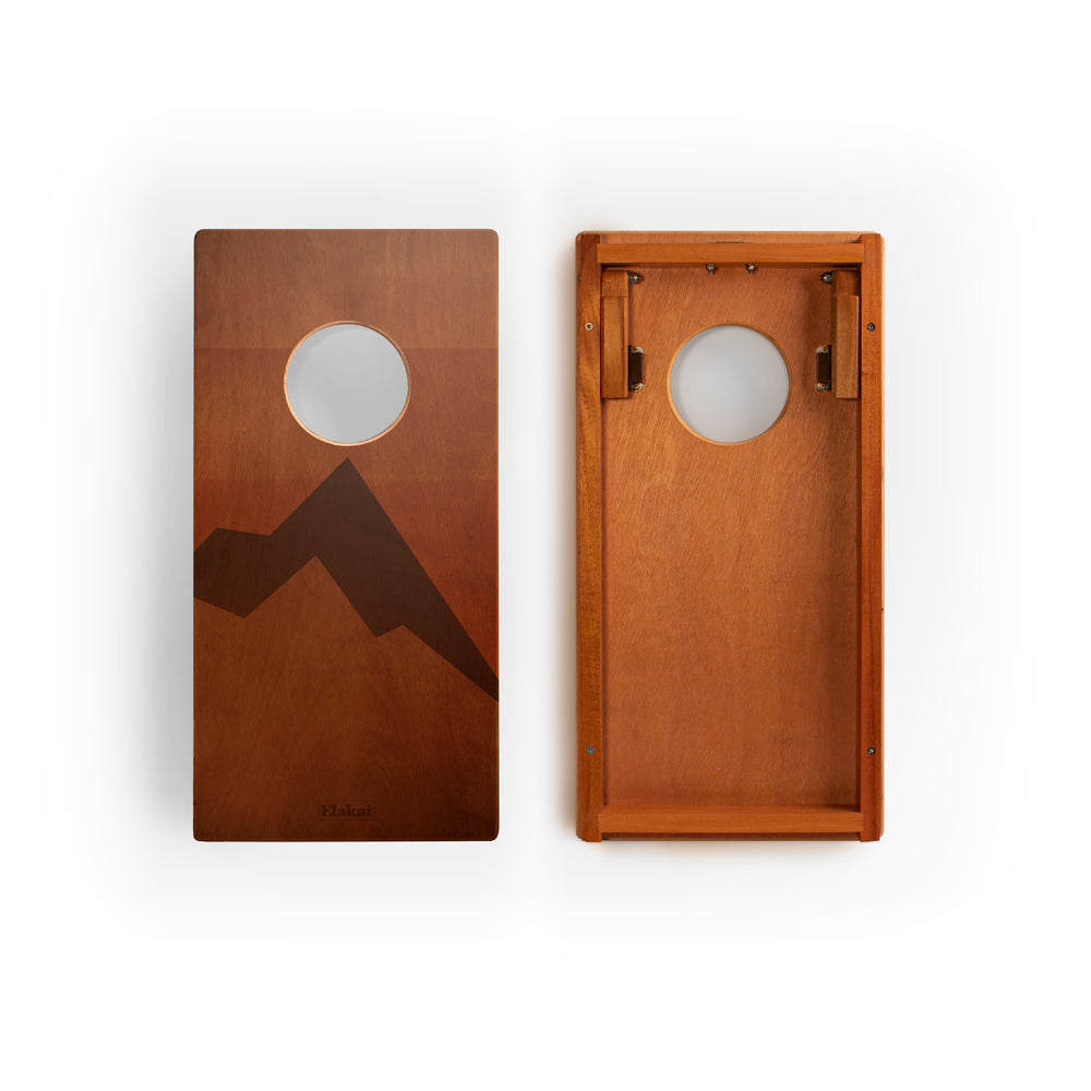 1ft x 2ft Retro Elakai Compact Travel Cornhole Board Set