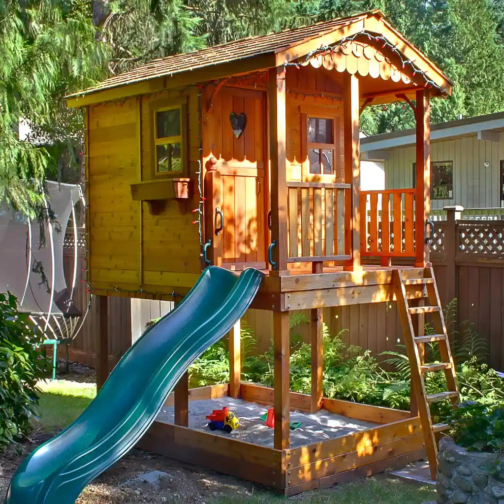 Outdoor Living Today 6x9 Sunflower Playhouse & Sandbox