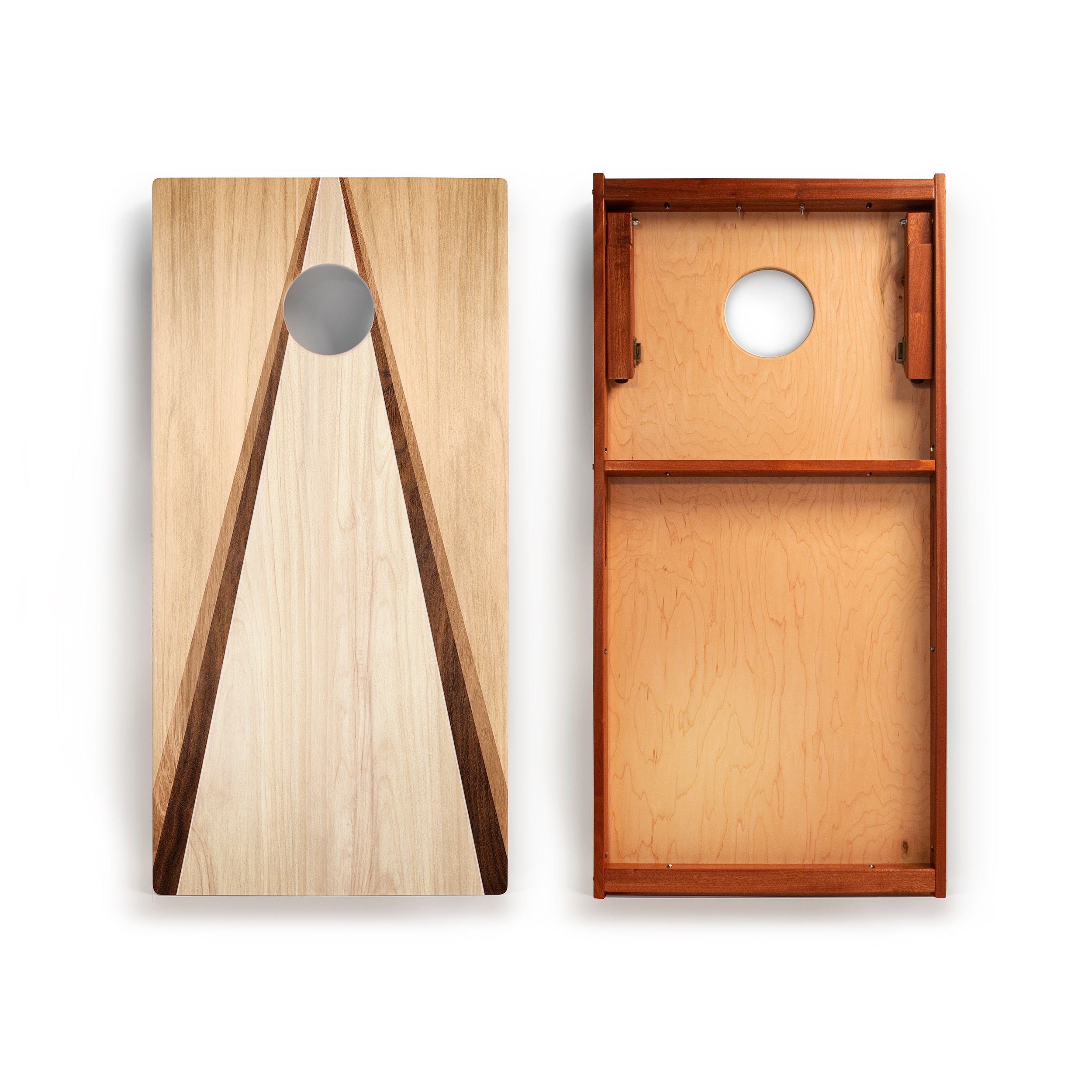 2x4 Retro Wood Triangle Cornhole Boards