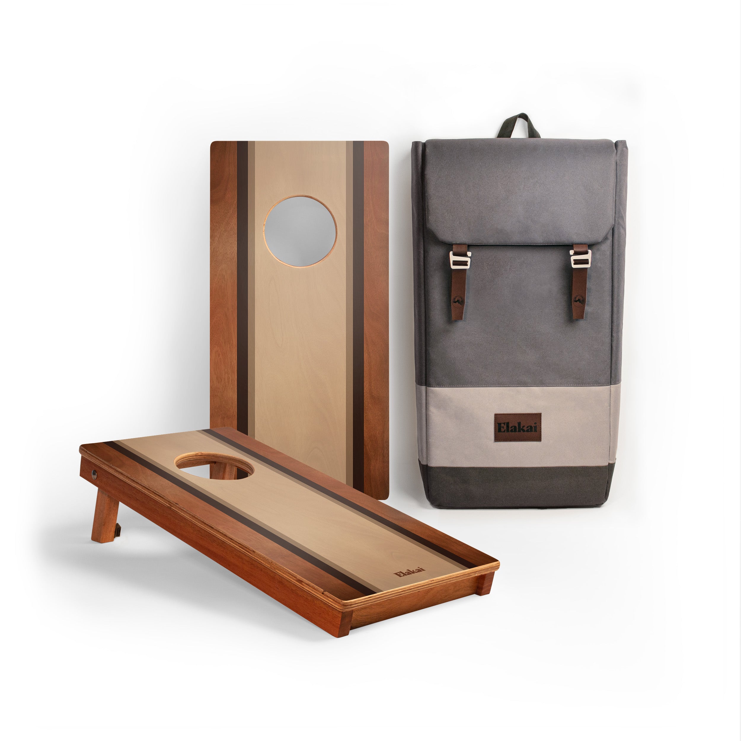 1ft x 2ft Mocha Surf Compact Travel Cornhole Boards