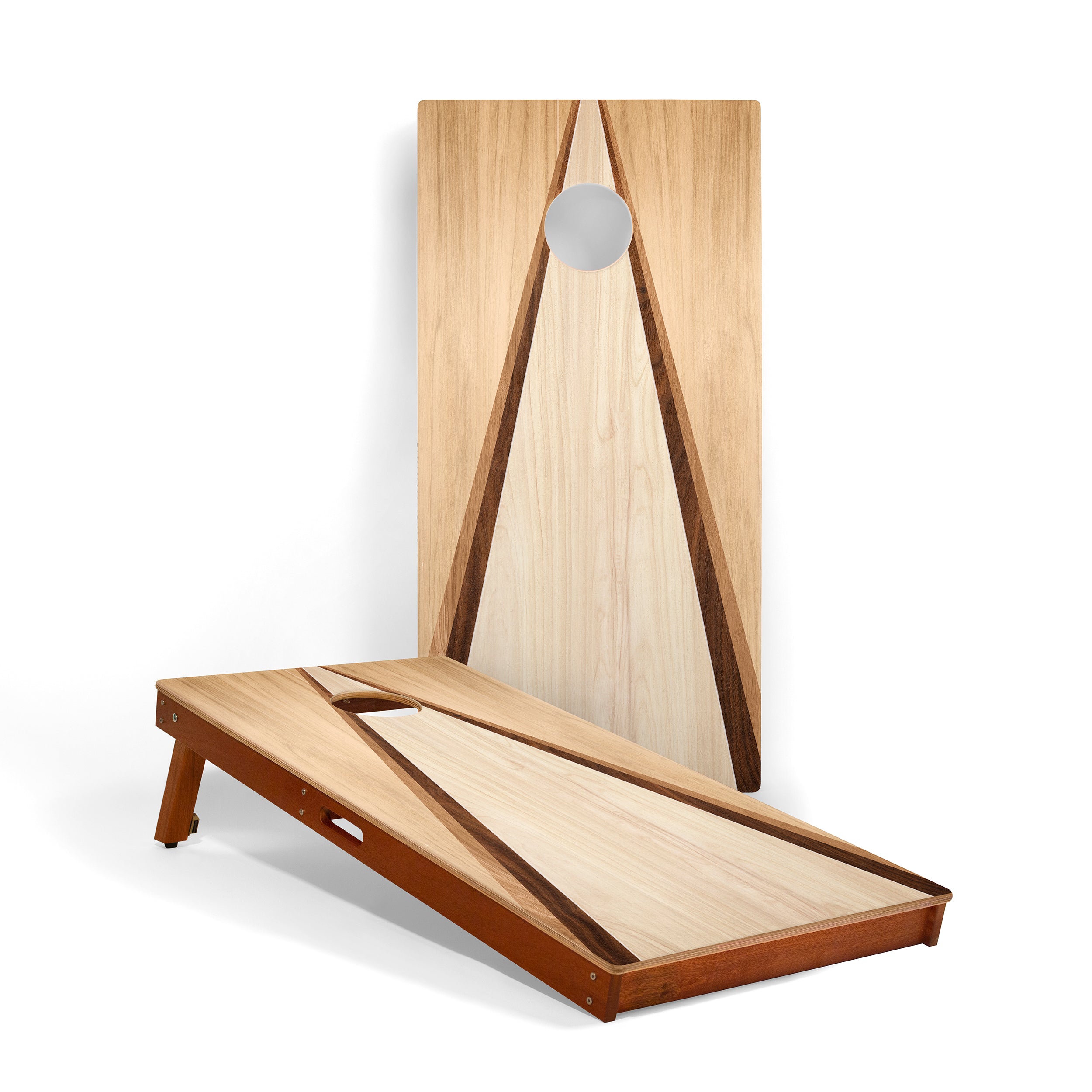 2x4 Retro Wood Triangle Cornhole Boards
