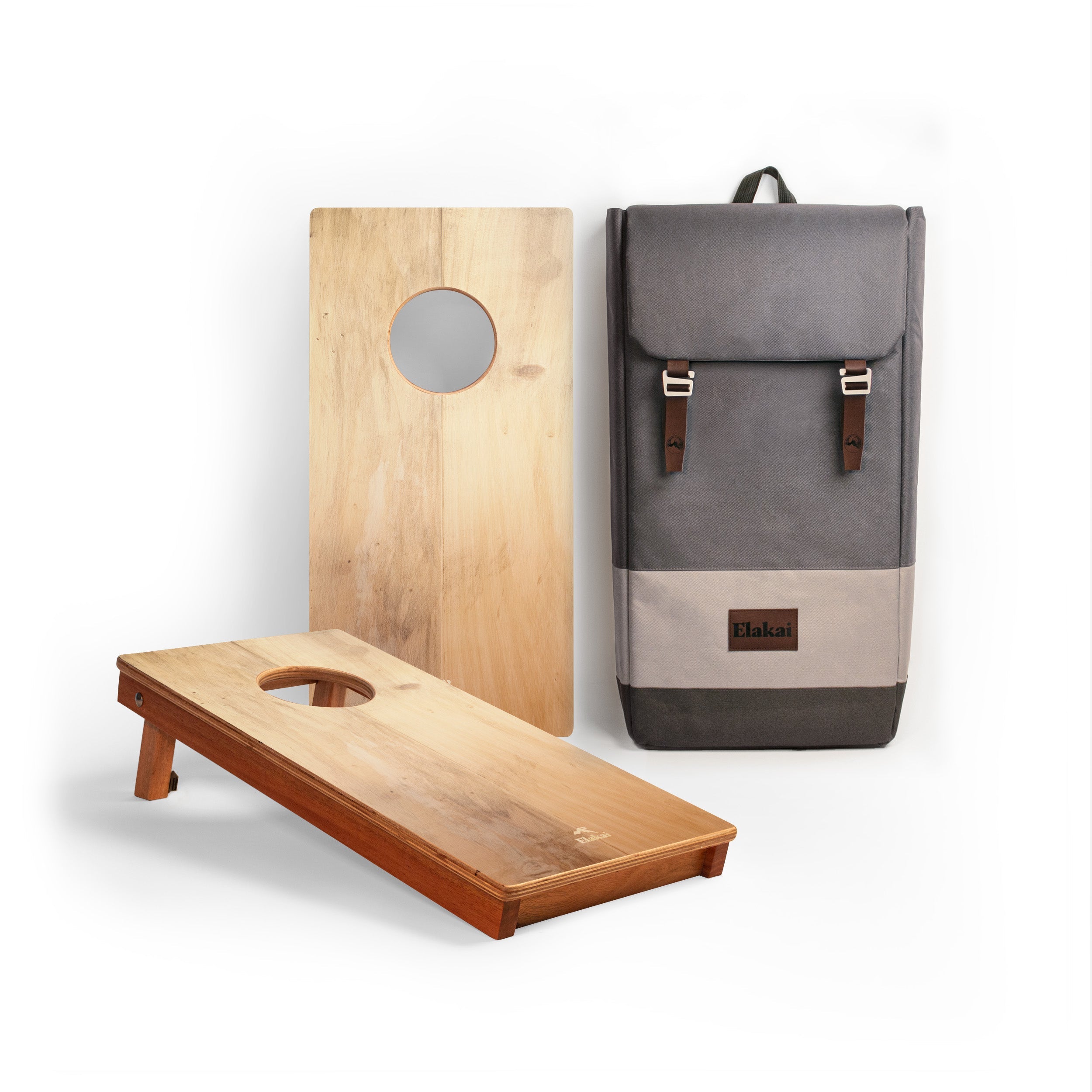 1ft x 2ft Light Beachwood Compact Travel Cornhole Boards