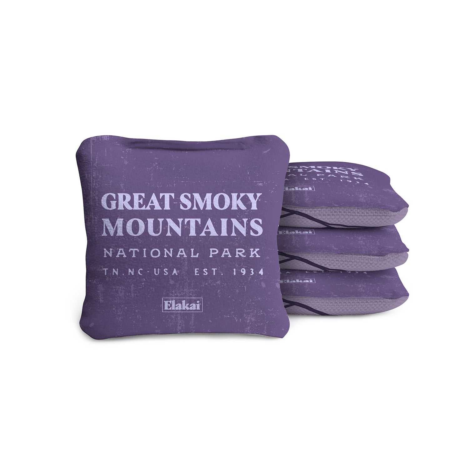 1ft x 2ft Great Smoky Mountains Compact Travel Cornhole Board Set