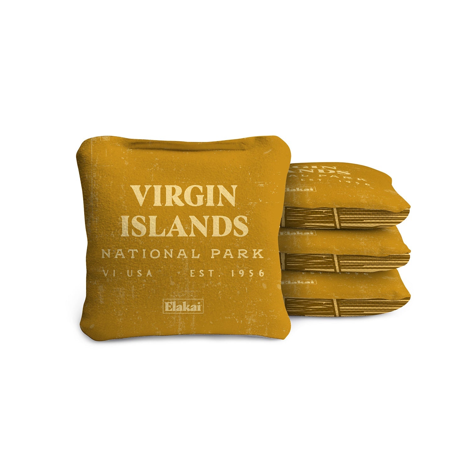 1ft x 2ft Virgin Islands Compact Travel Cornhole Board Set