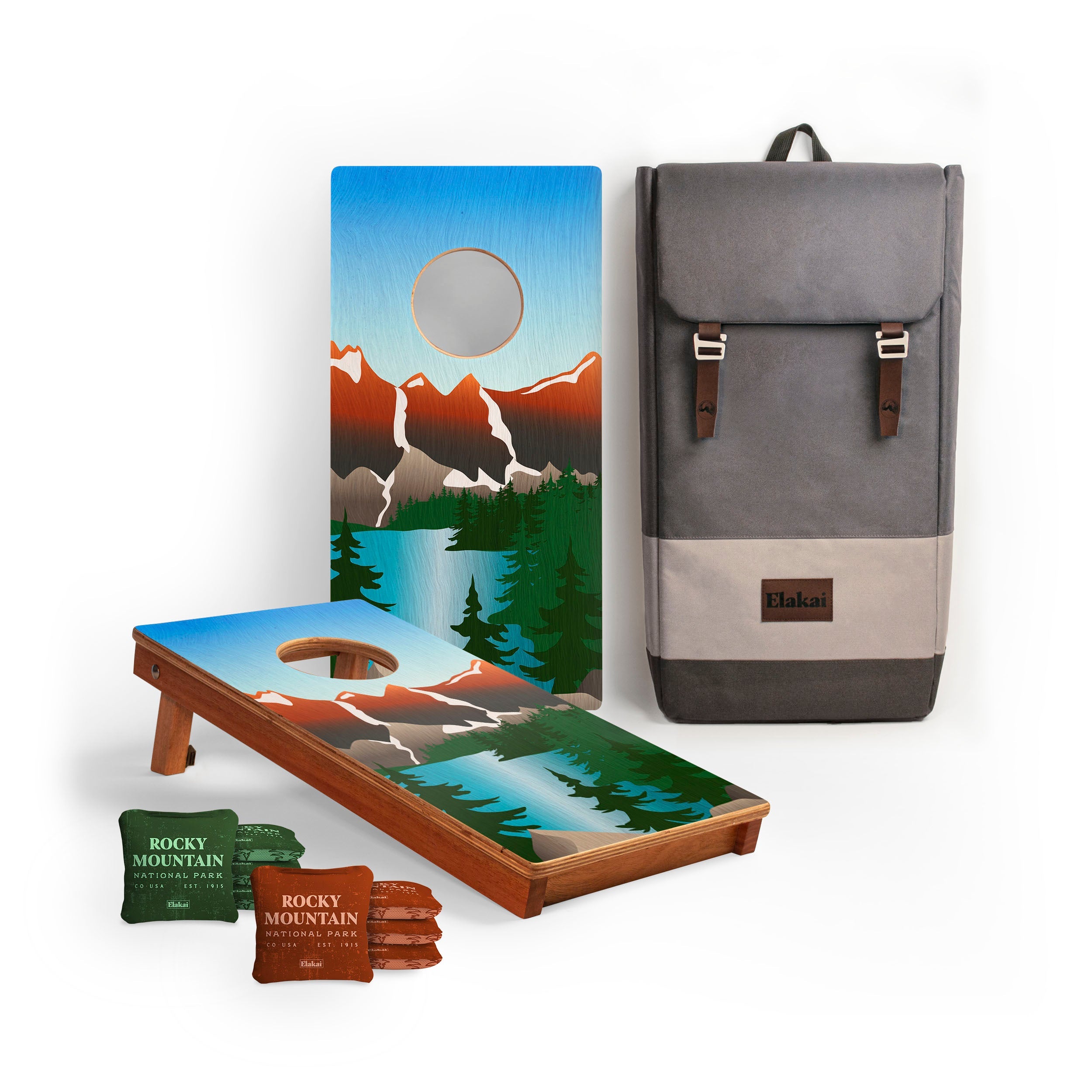 1ft x 2ft Rocky Mountain Compact Travel Cornhole Board Set