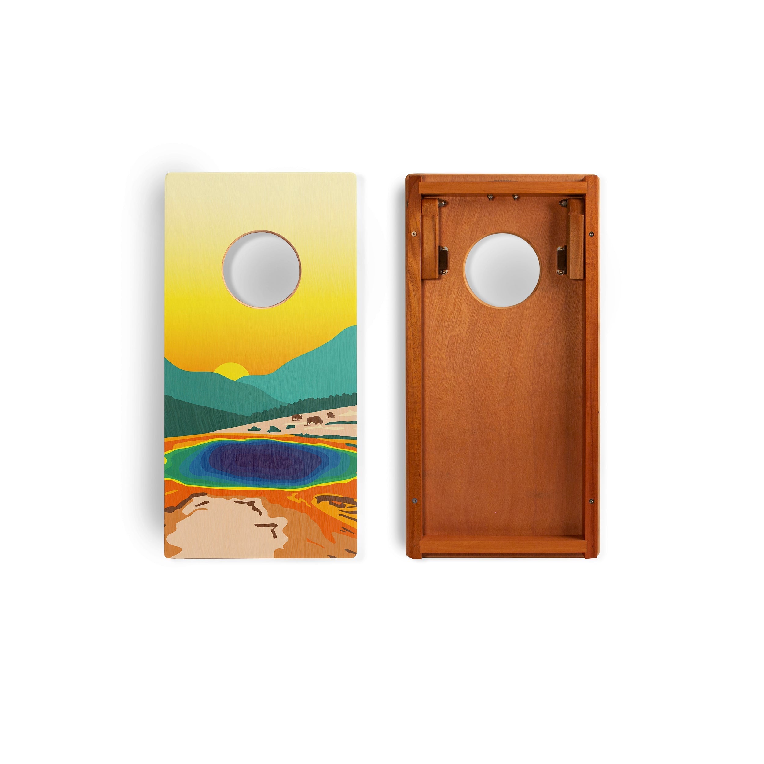 1ft x 2ft Yellowstone Compact Travel Cornhole Board Set