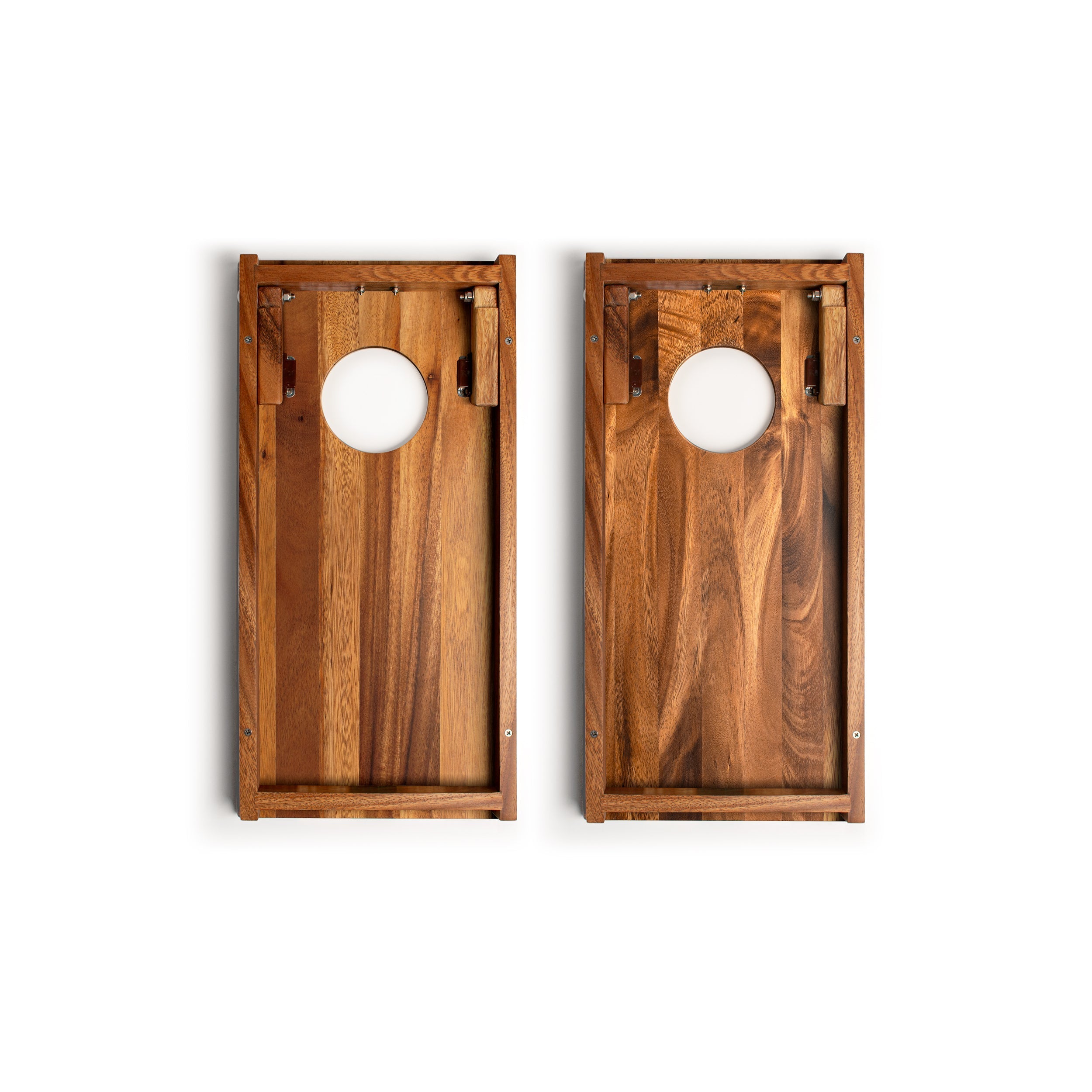1ft x 2ft Beach Epoxy Resin Wood Compact Travel Cornhole Board Set