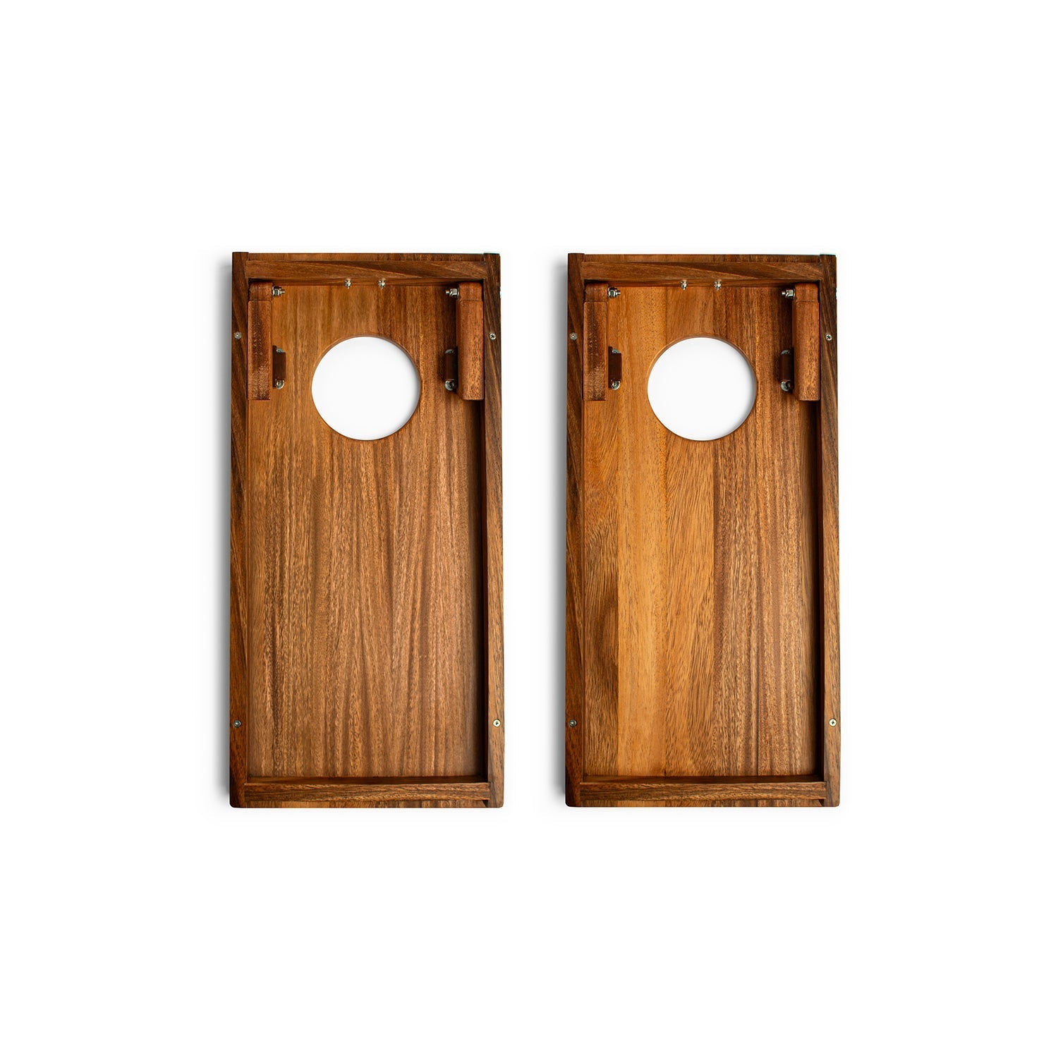 1ft x 2ft Blue Mountain Epoxy Resin Wood Compact Travel Cornhole Board Set