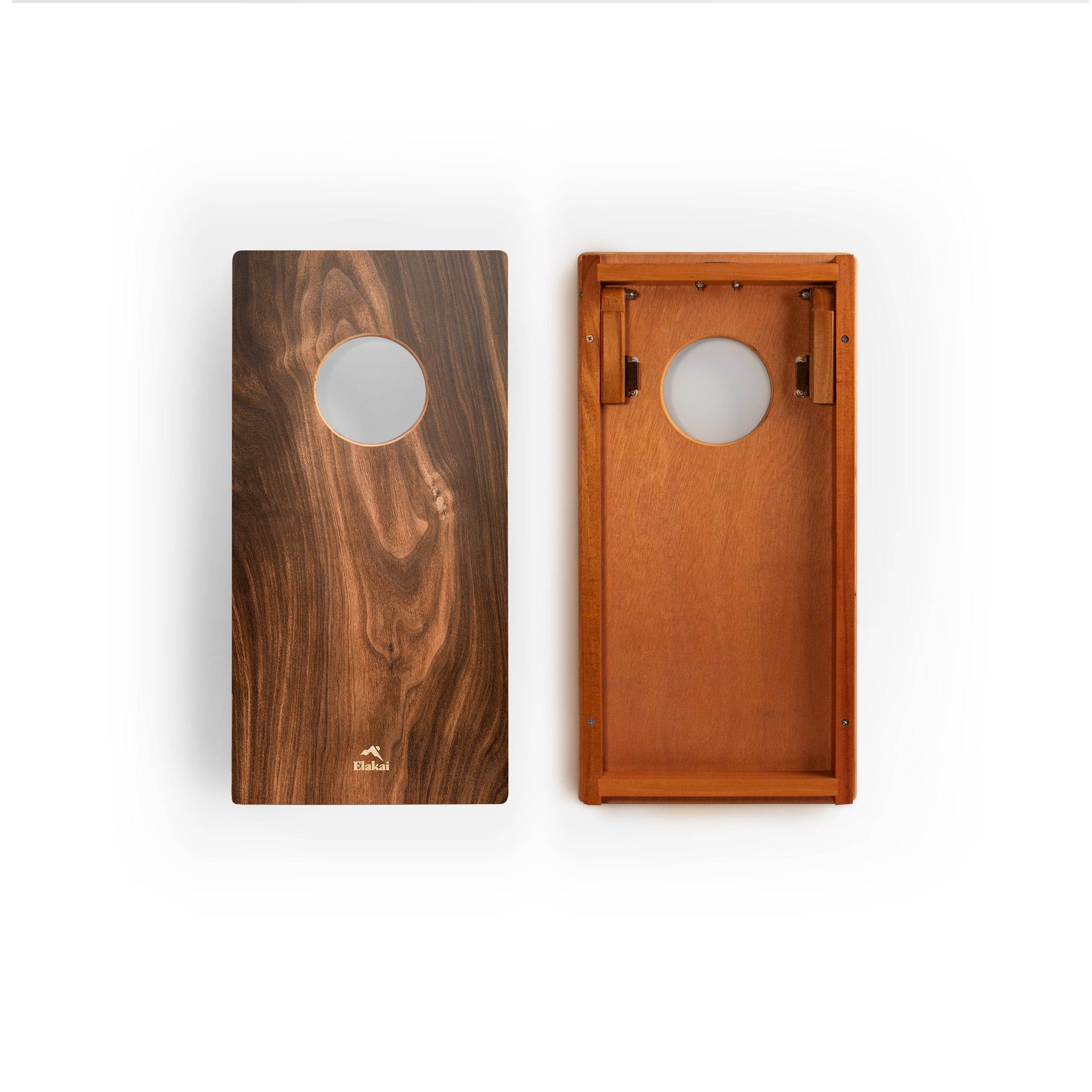 1ft x 2ft Dark Beachwood Compact Travel Cornhole Boards