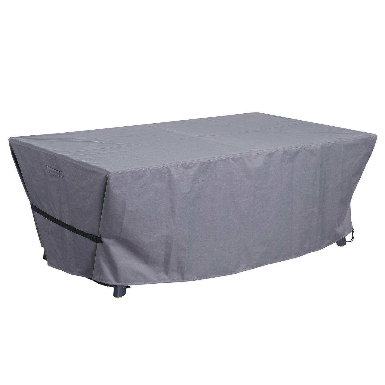 Playcraft Santorini 7’ Outdoor Slate Pool Table w/ Dining Top, Benches, and Ping Pong