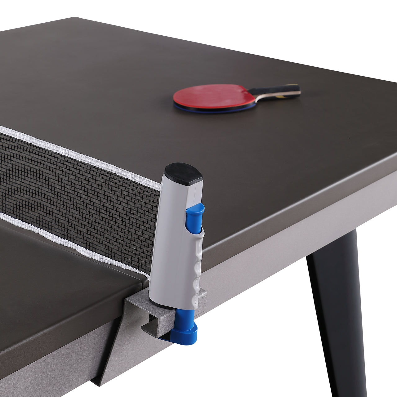 Playcraft Santorini 7’ Outdoor Slate Pool Table w/ Dining Top, Benches, and Ping Pong
