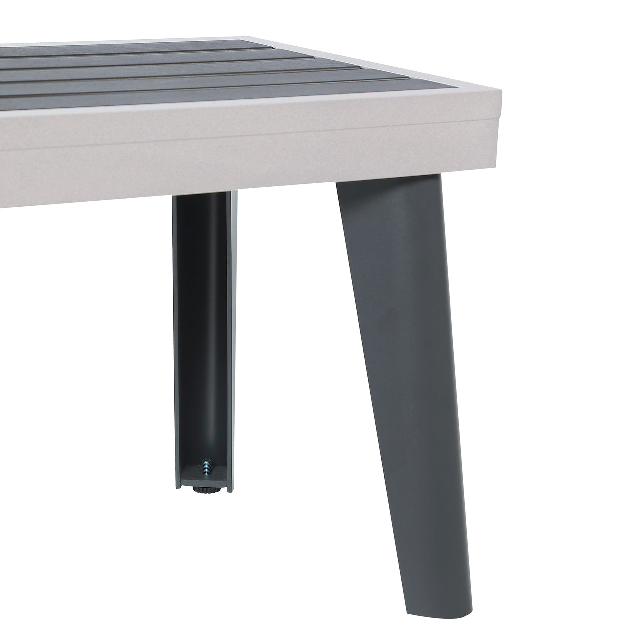 Playcraft Santorini 7’ Outdoor Slate Pool Table w/ Dining Top, Benches, and Ping Pong